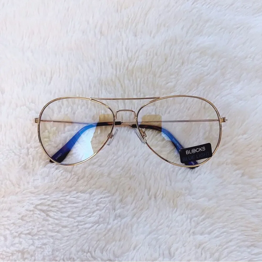 Noelle Gold Blue Light Glasses